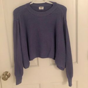 Cotton-On Blue Crop Sweater Pullover